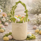 Canvas Ruffle Easter Basket