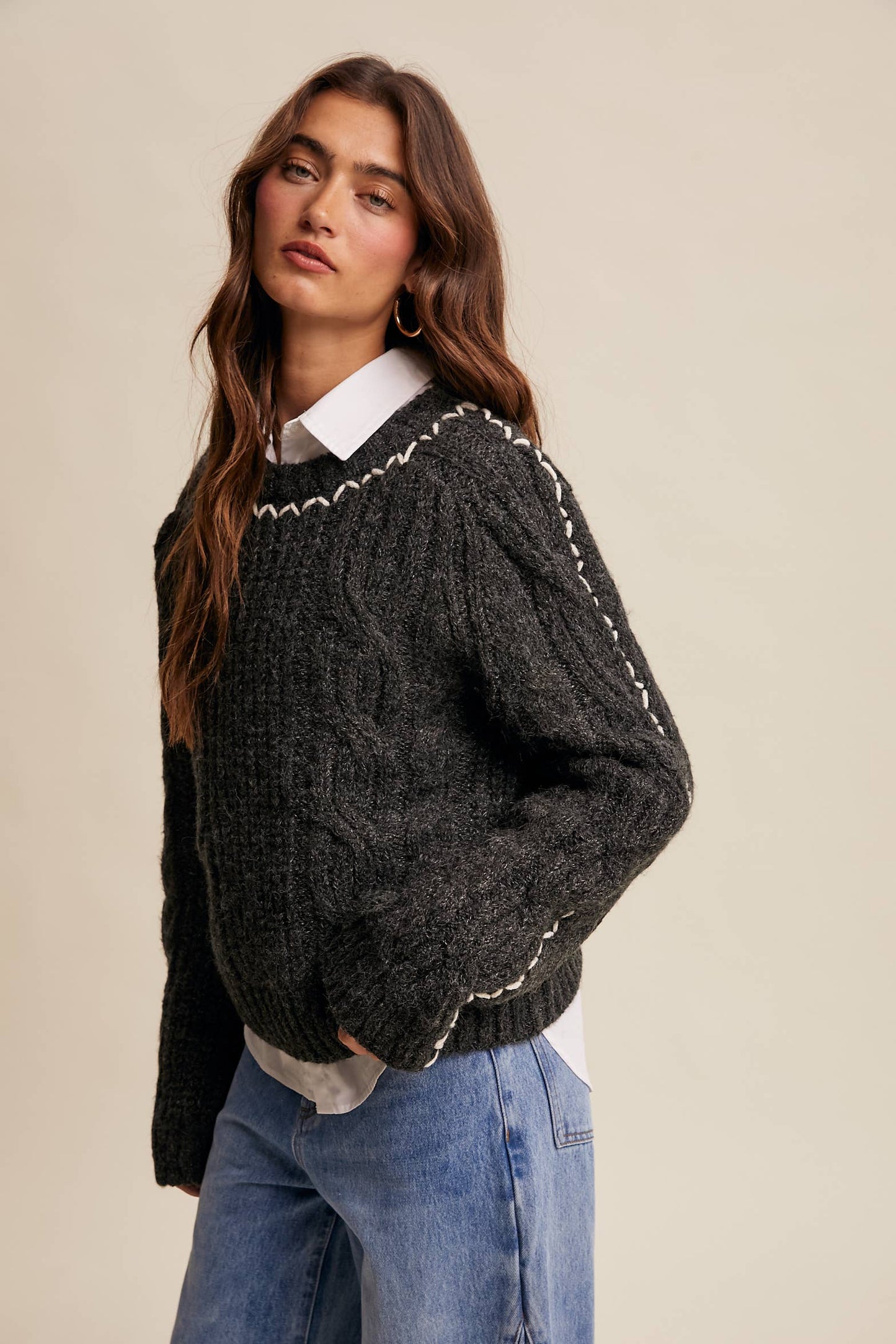 Midnight Mood Knit Sweater