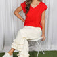 Brianna Embroidery Accent Knit Top