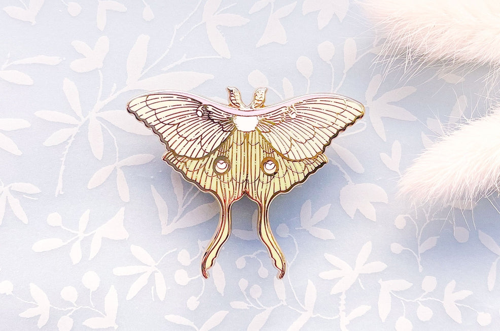 Luna Moth Enamel Pin