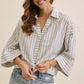 Coastal Comfort Striped Button-down