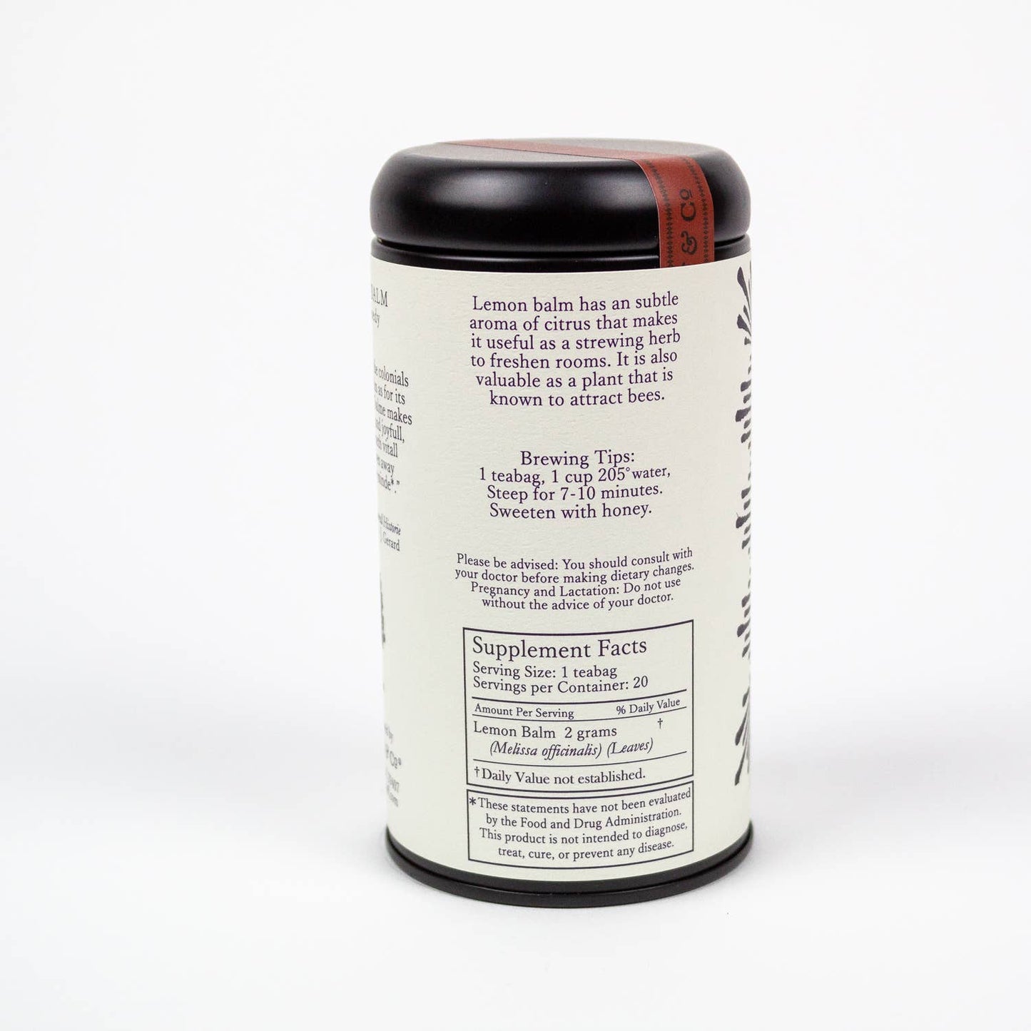 Lemon Balm Tea Tin