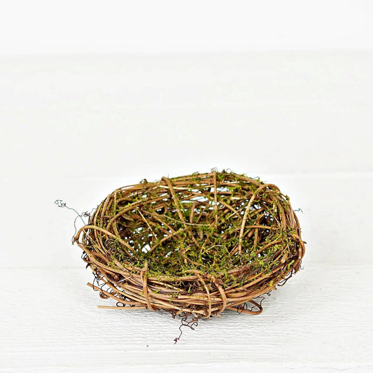 Small Mossy Birds' Nest Decor