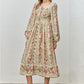 Beamin' Bohemian Floral Midi Dress