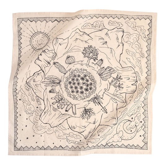 Cream Desert Bandana - 22"
