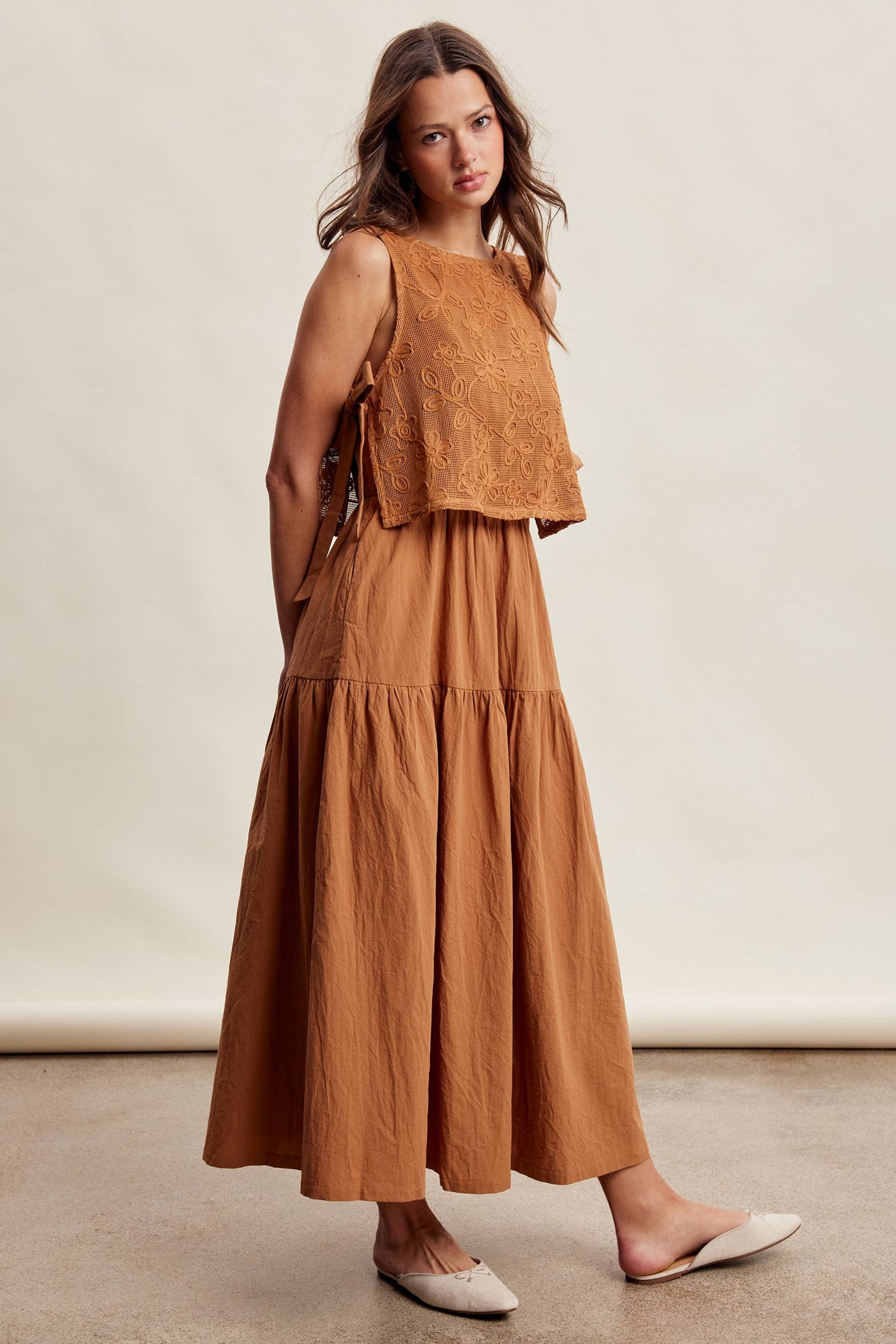Willows Embroidered Lace Vest