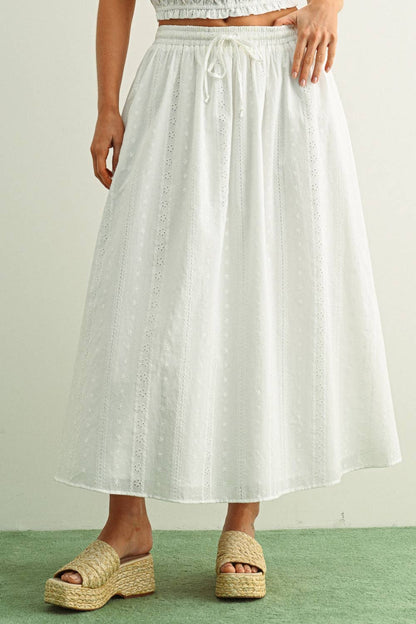 Cotton Clouds Maxi Skirt