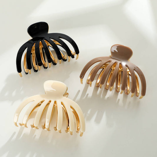Hailey Gold Metal Octopus Clip