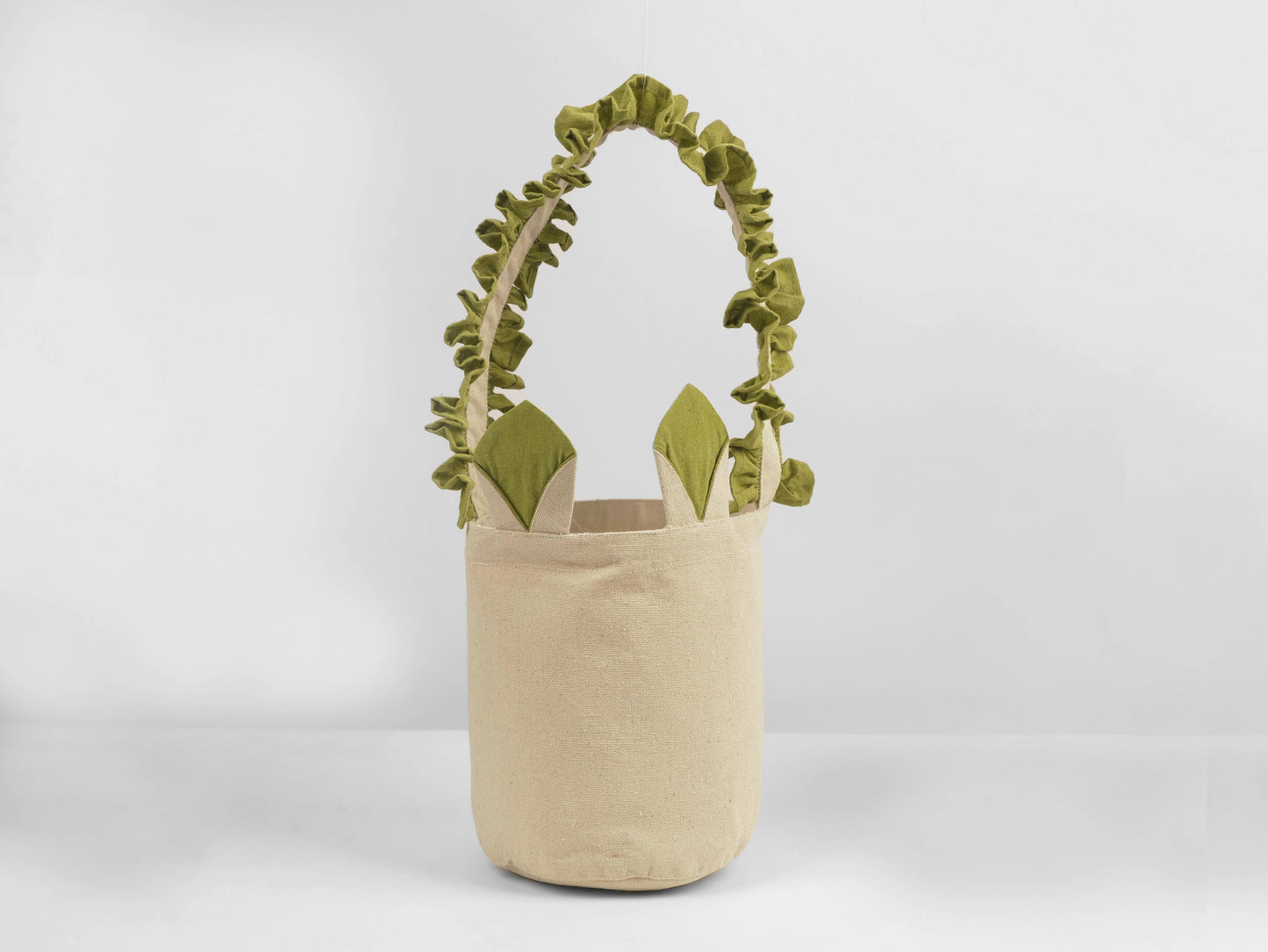 Canvas Ruffle Easter Basket