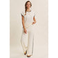 White Mocha Contrast Top
