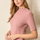 Rose Petal Ruffle Hem Top