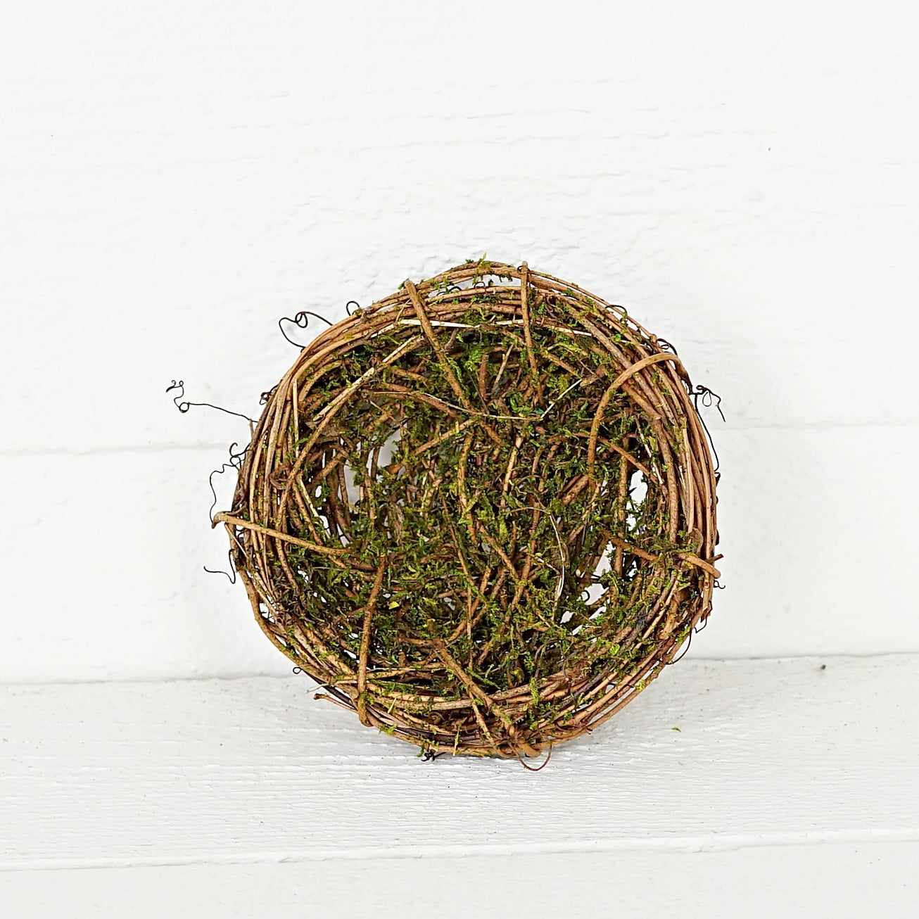 Small Mossy Birds' Nest Decor