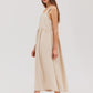 Simple Days Linen-Blend Midi Dress