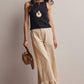 Willow Ruffle Hem Wide-Leg Pants