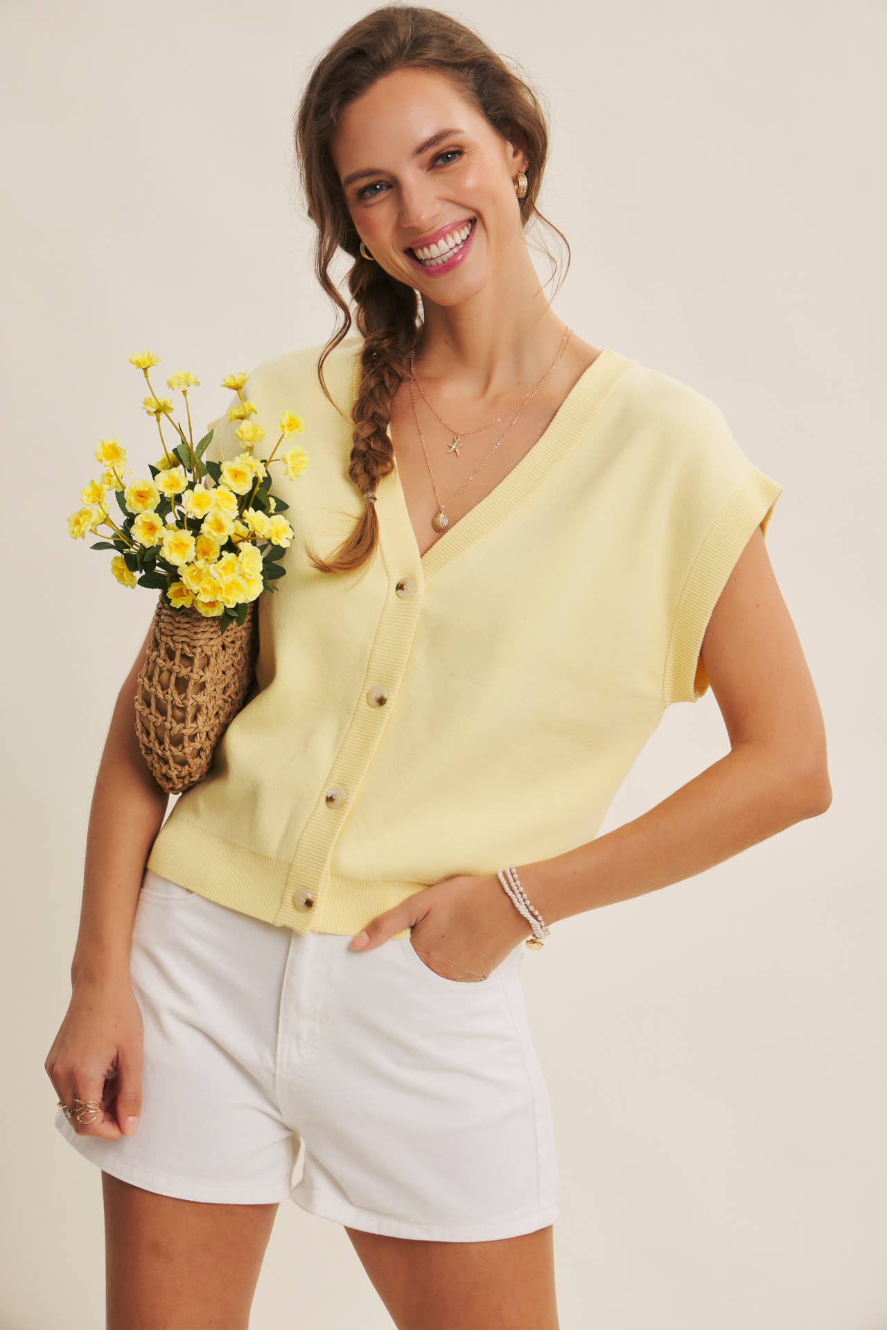 Sunburst Sweater Vest