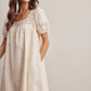 Lisa Lace Puff Sleeve Mini Dress