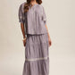 Townhomes Striped Smocked Maxi Skirt