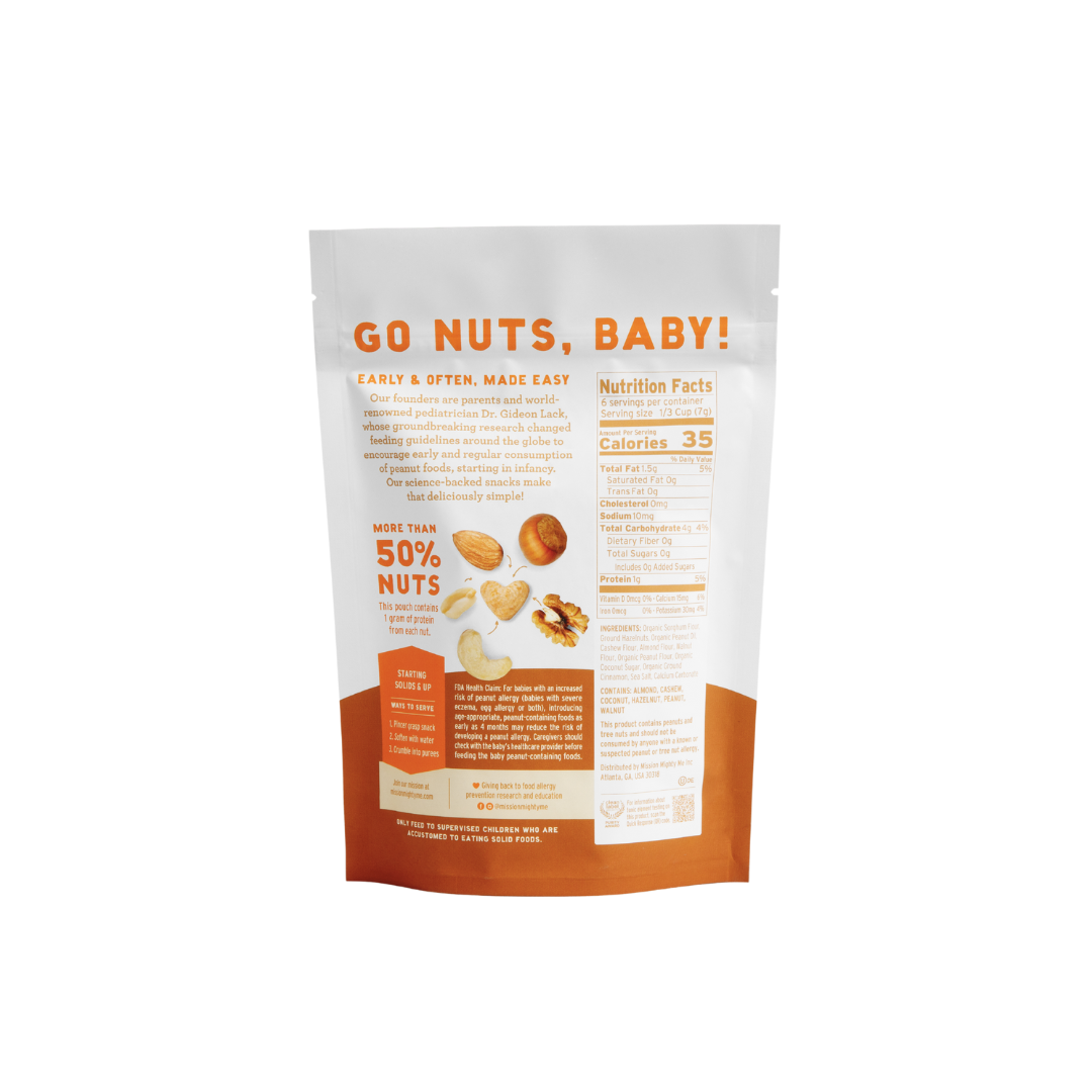 Organic Mixed Nut Butter Puffs Kid and Baby Snacks