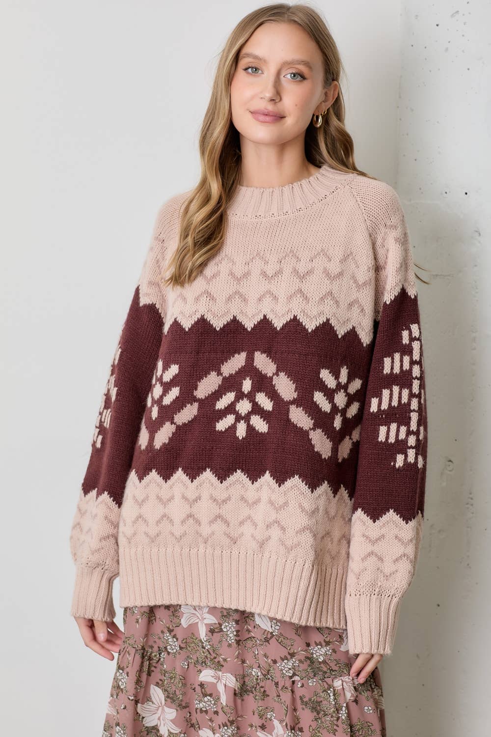 Fair Flower Knit Sweater