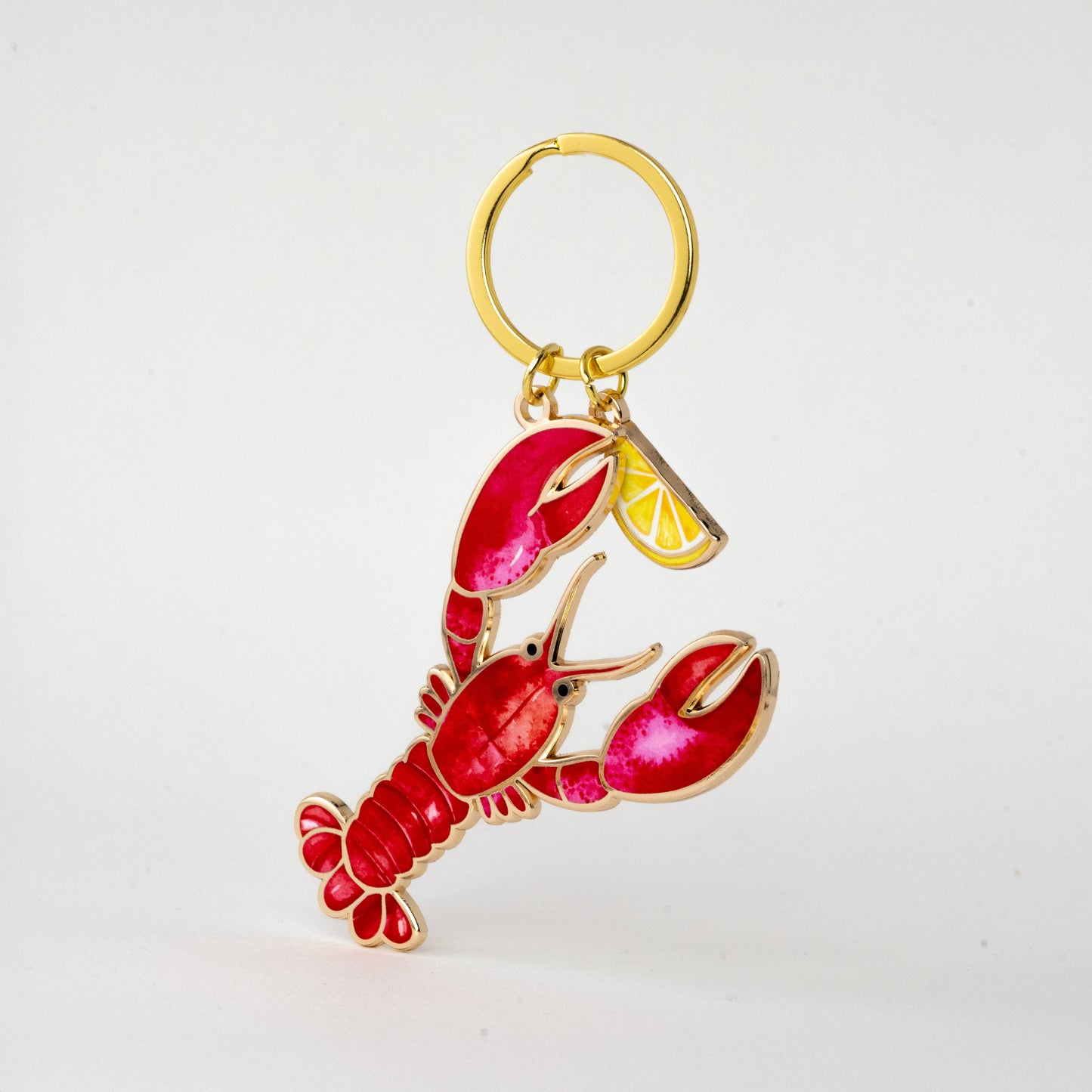 Lobster & Lemon Keychain & Bag Charm