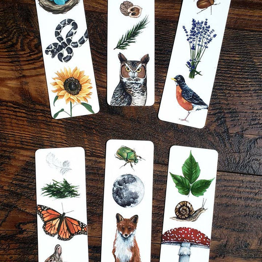 Backyard Nature Bookmark Set - Pack of 6