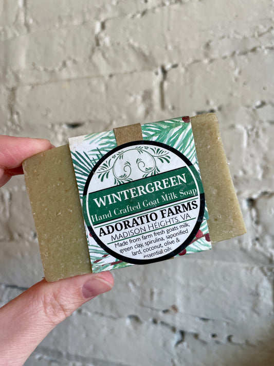 Wintergreen Goat Milk Soap - Adoratio Farms