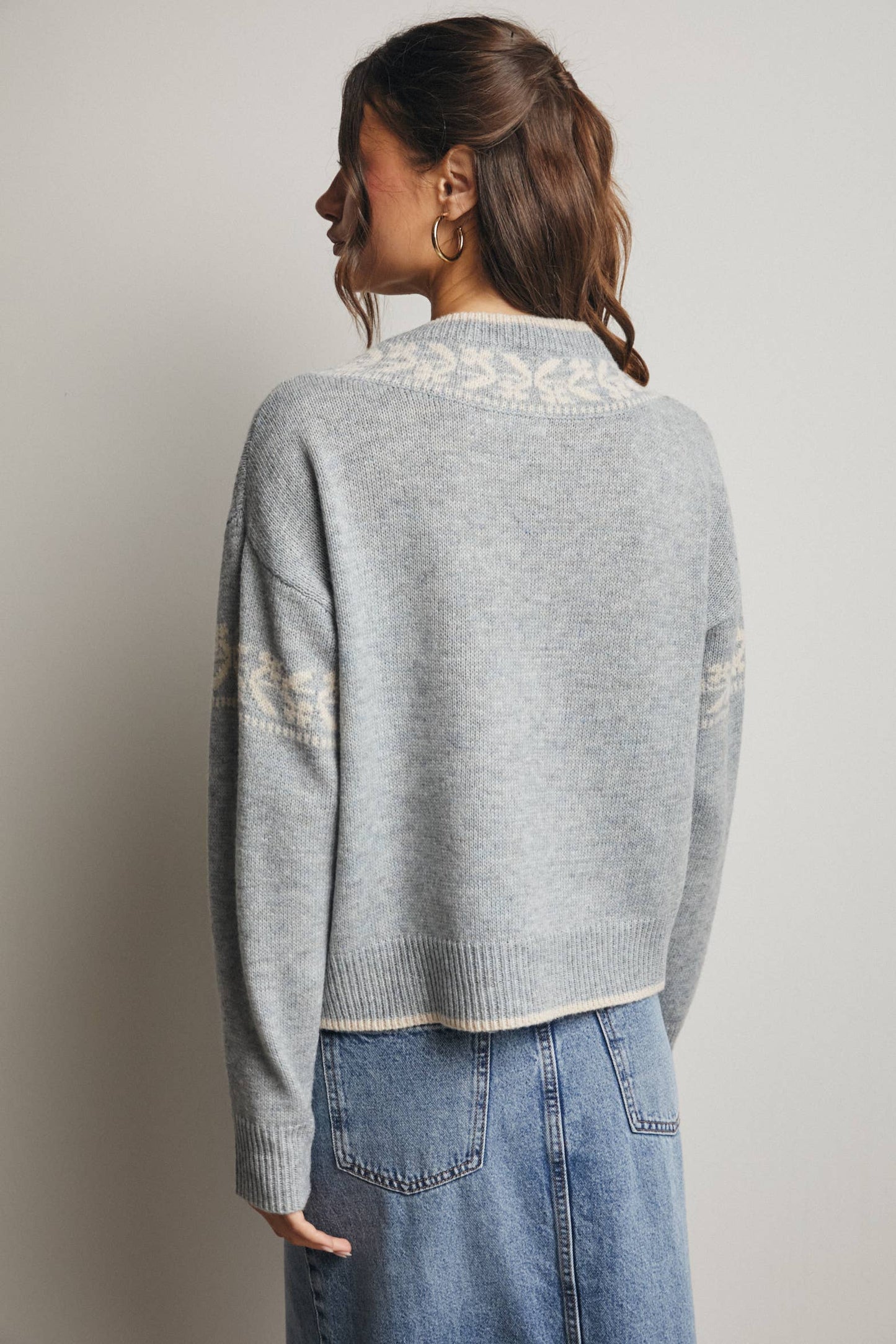 Misty Shoreline Sweater