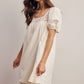 Lisa Lace Puff Sleeve Mini Dress