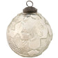 Silver Snowflake Glass Ball Ornament