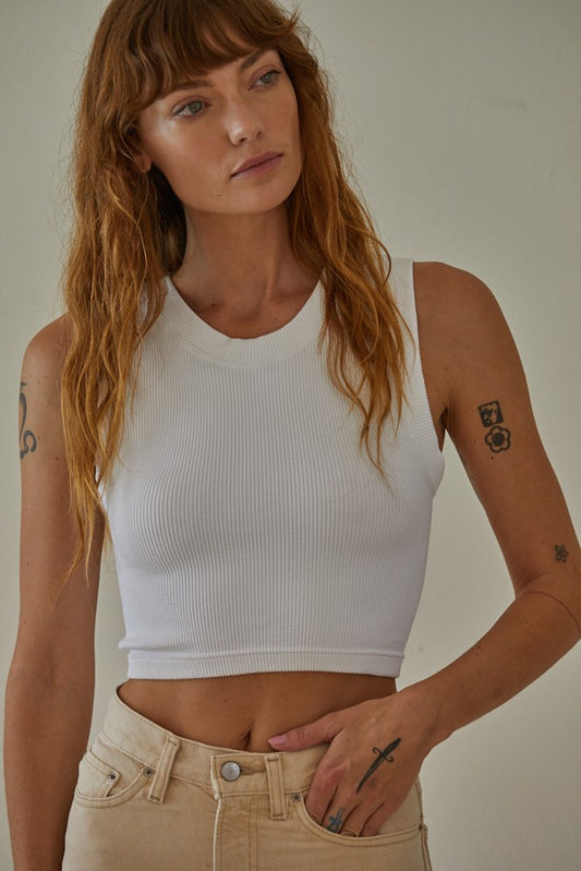 Ready to Move Seamless Top - White