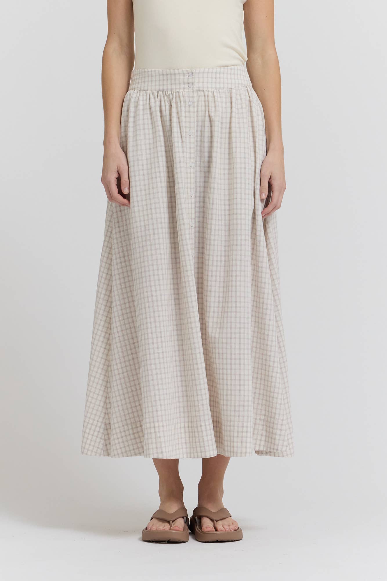 Perfect Plaid Button Down Skirt
