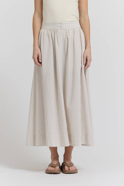 Perfect Plaid Button Down Skirt