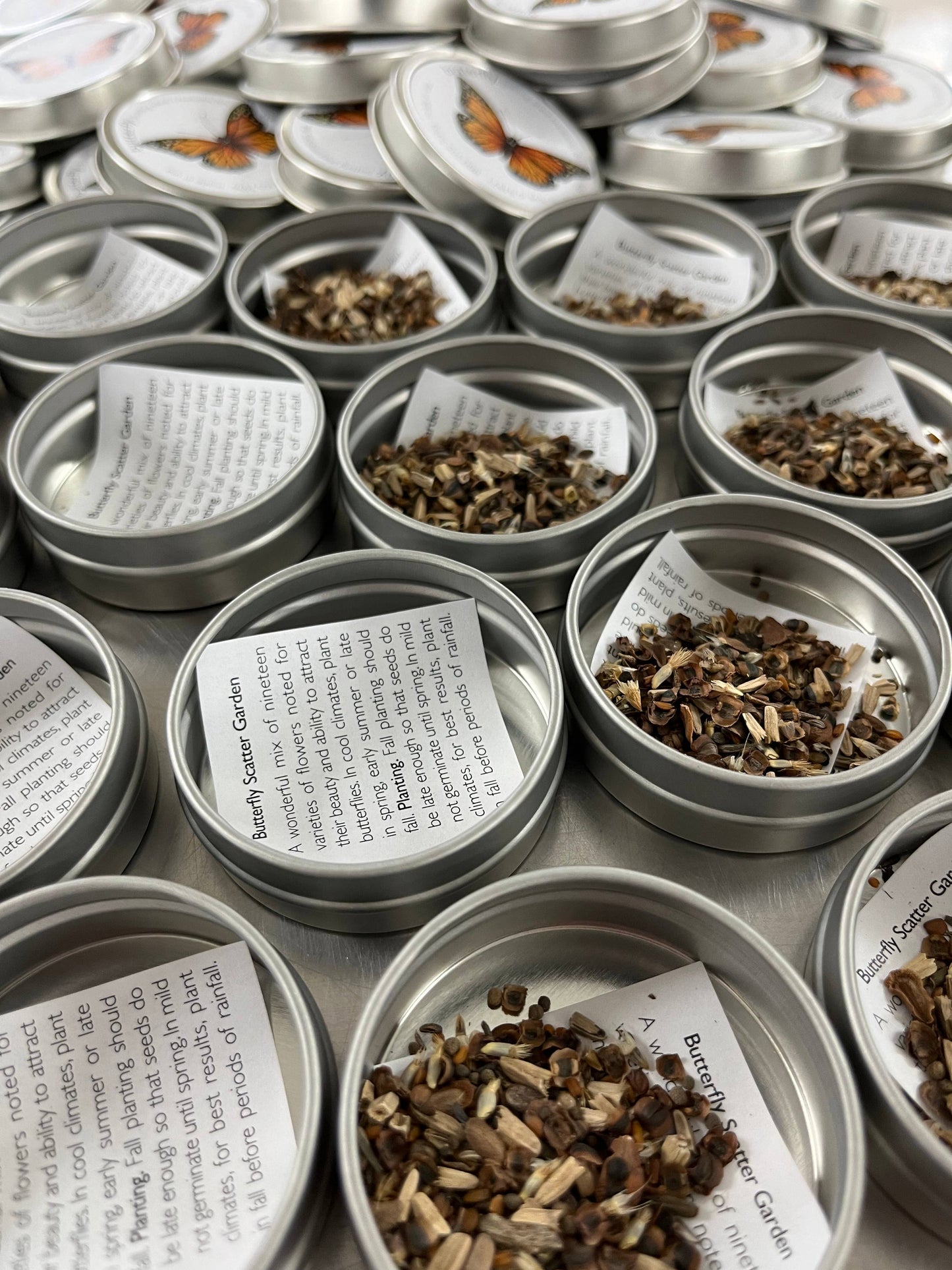 Butterfly Habitat Flower Seed Tin