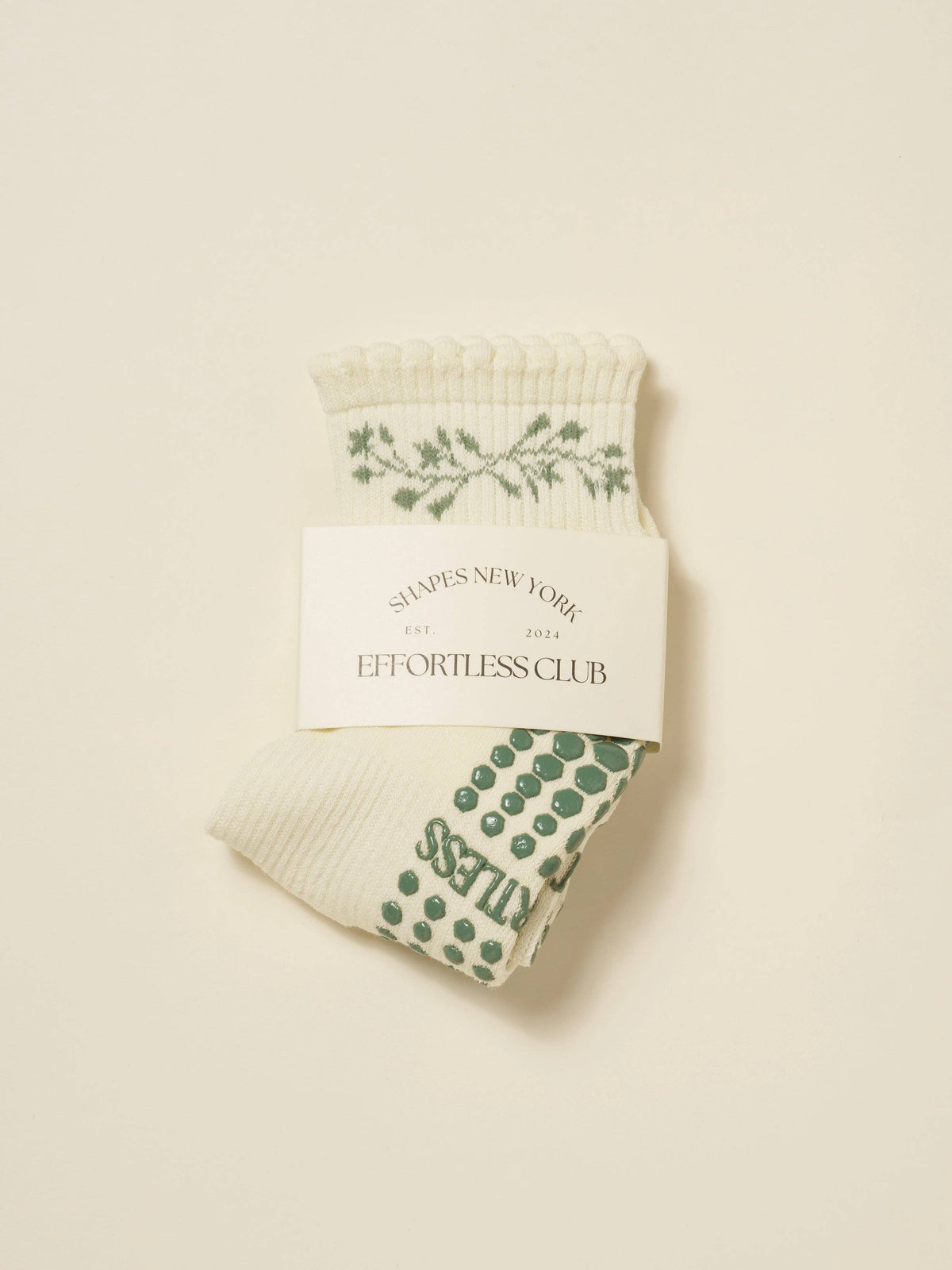 Garland Cropped Crew Grip Sock