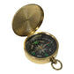 Flip-Top Polished Brass Compass