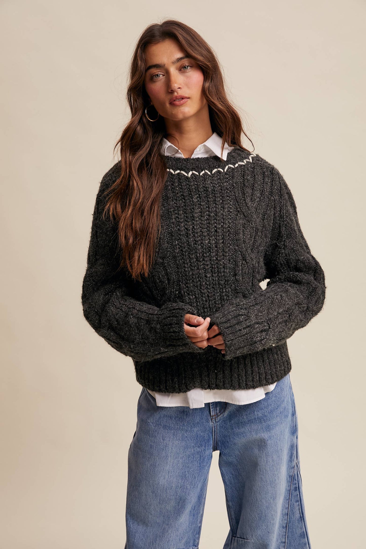 Midnight Mood Knit Sweater