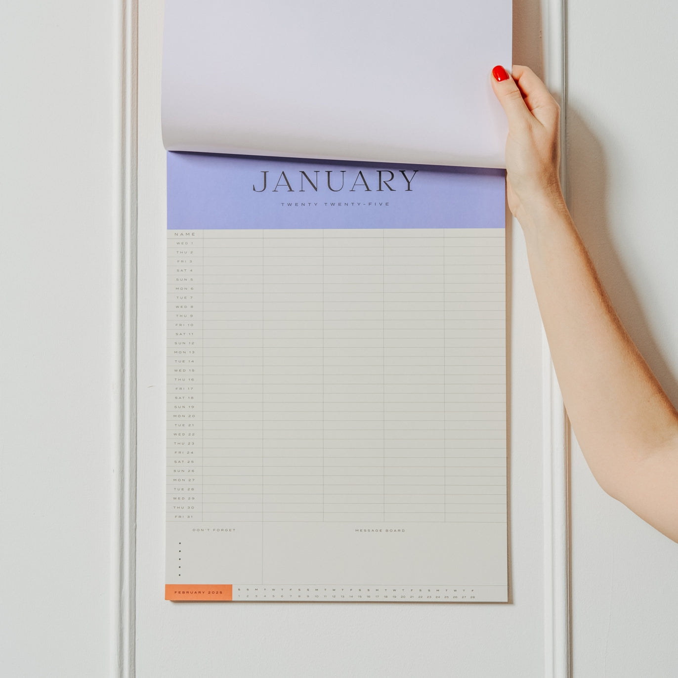 Building Blocks Mid Year Dated Wall Calendar