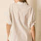 Ivory Shores Button Up Top