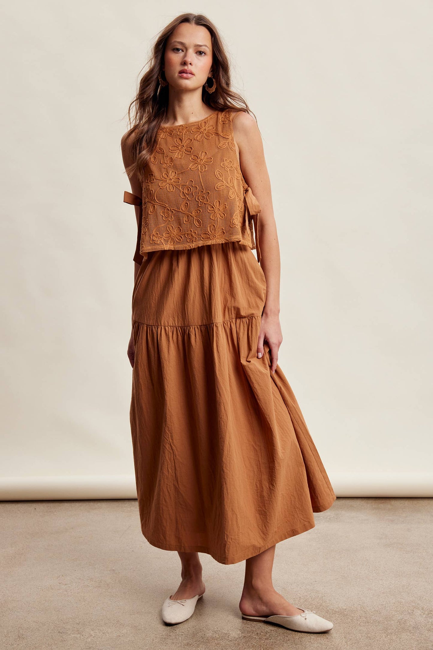 Willows Embroidered Lace Vest