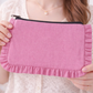 Travel Canvas Ruffle Pouch