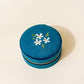 Floral Velvet Jewelry Case - Teal