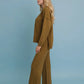 Relaxed Waffle Knit Lounge Top - Olive