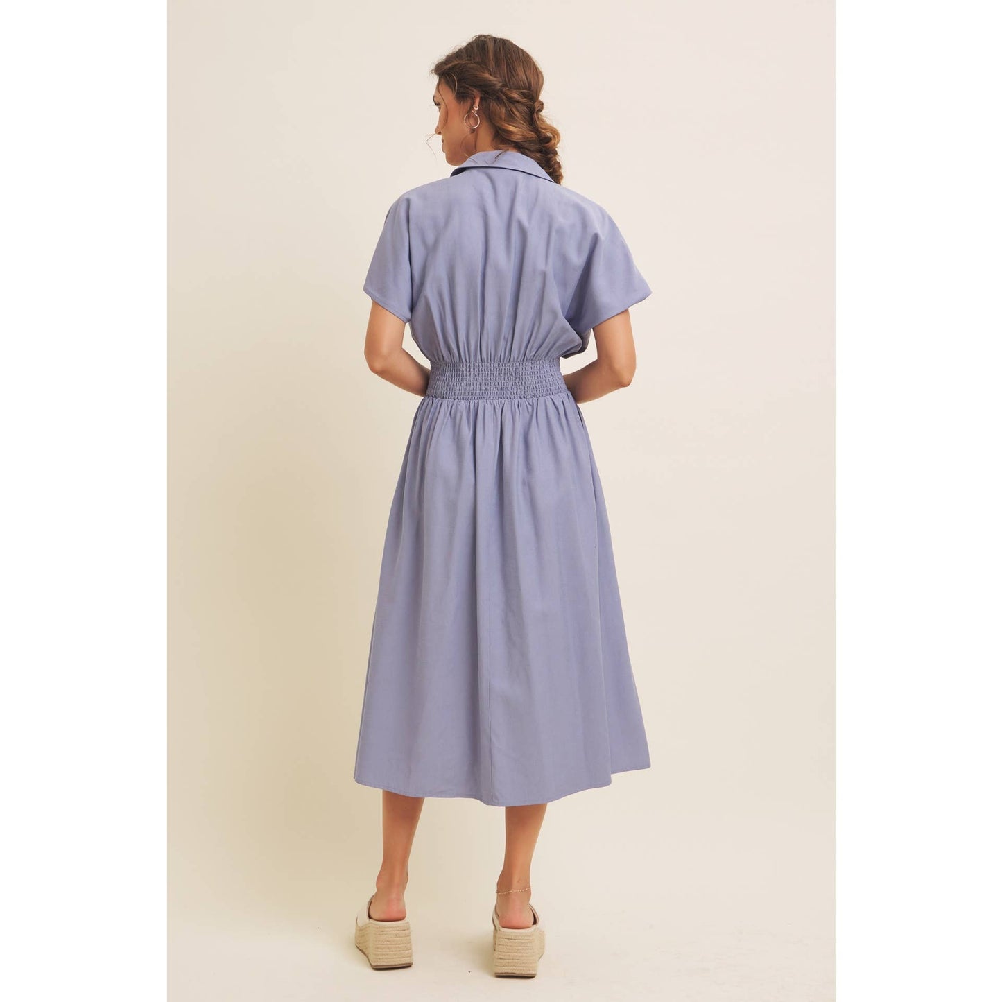 Annabelle Pleated Midi Dress