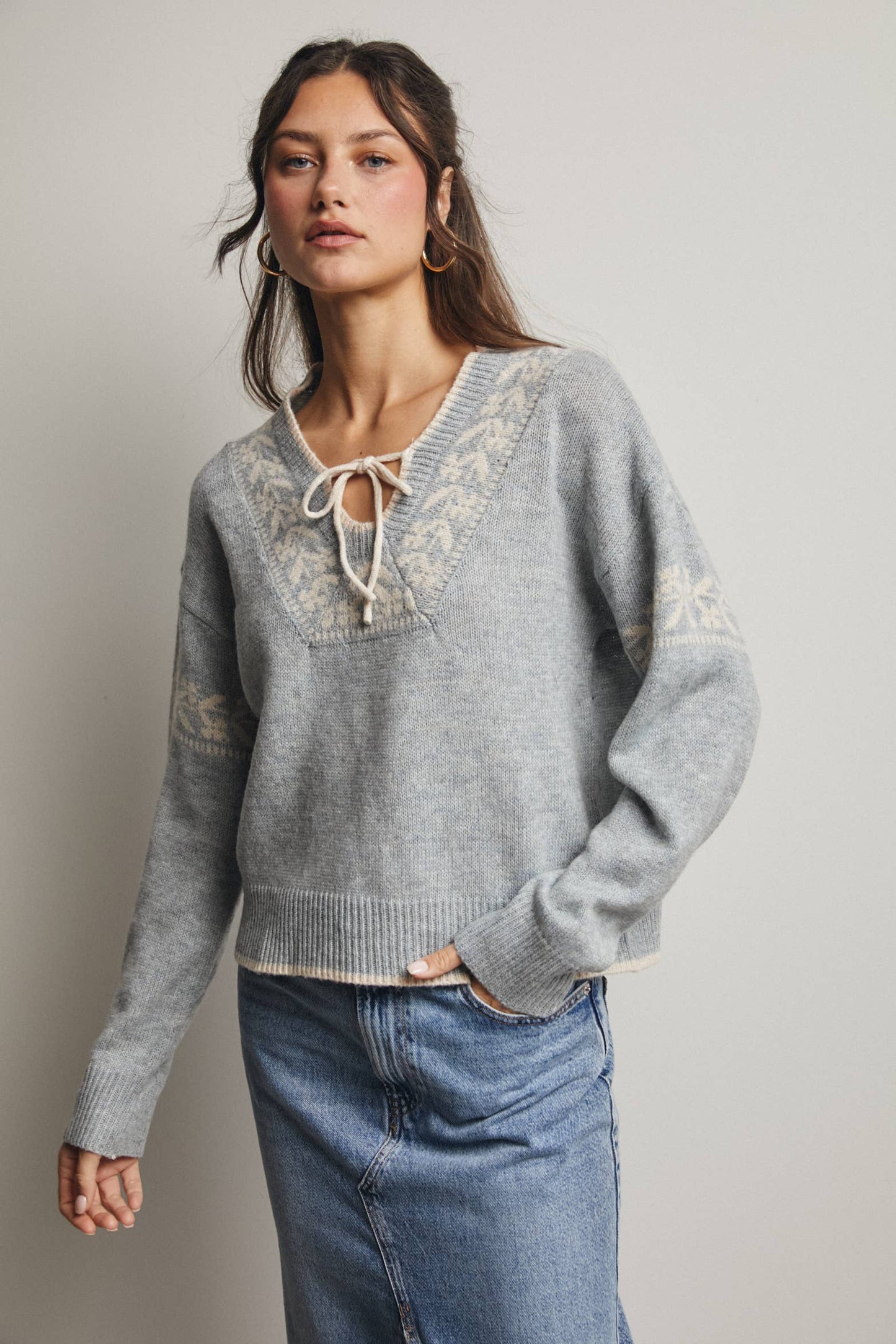 Misty Shoreline Sweater
