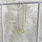 Touch of Earth Stone Threader Earrings