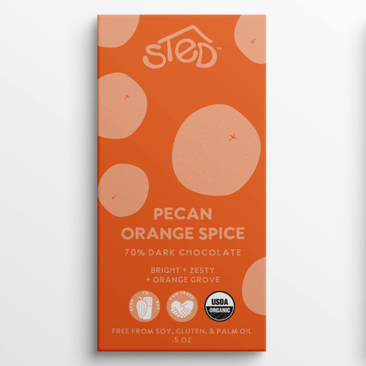 Mini Pecan Orange Spice Chocolate
