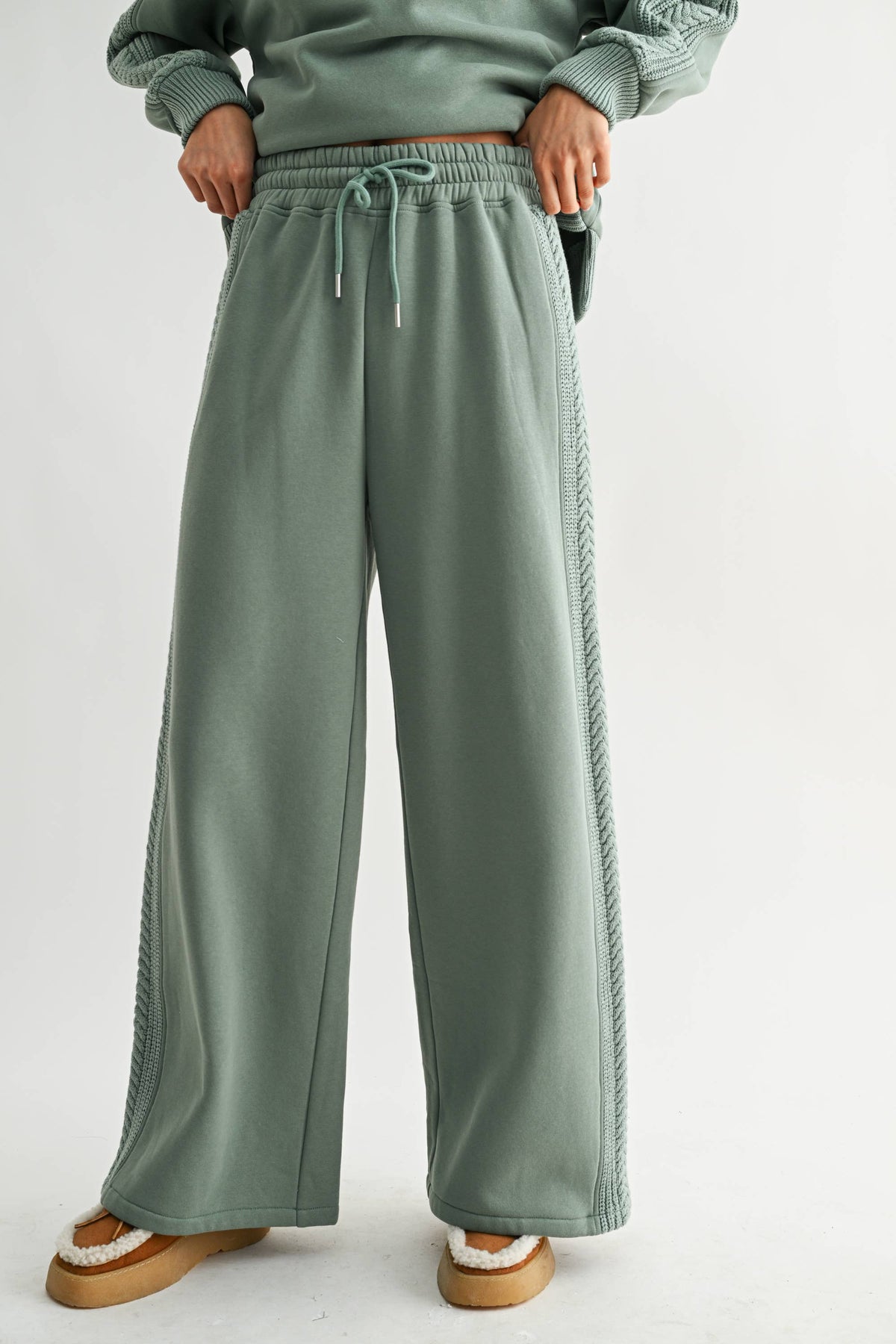 First Glance Cable Knit Lounge Set