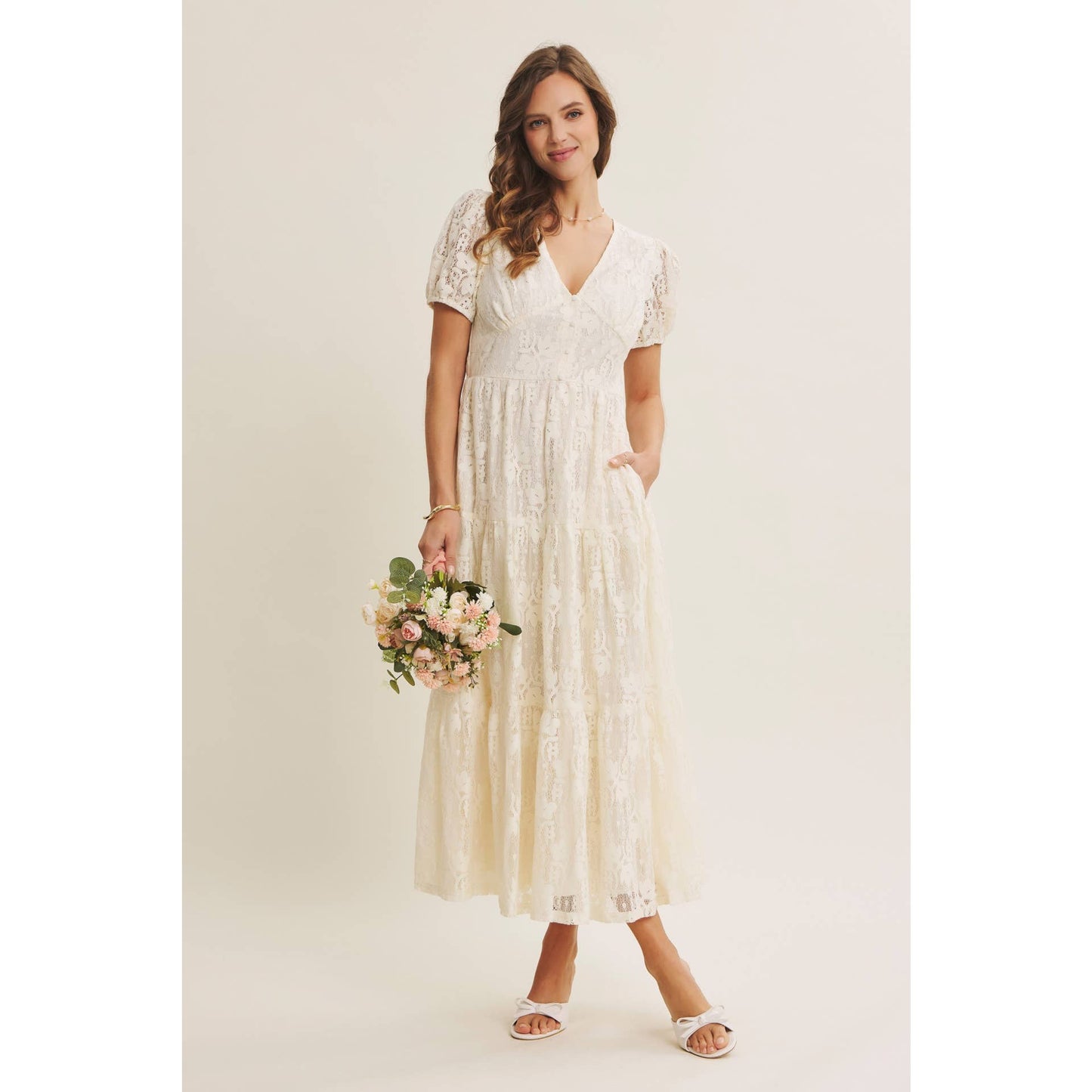 Meaningful Moments Tiered Midi Dress