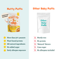 Organic Banana Peanut Butter Nutty Puffs Kid & Baby Snacks