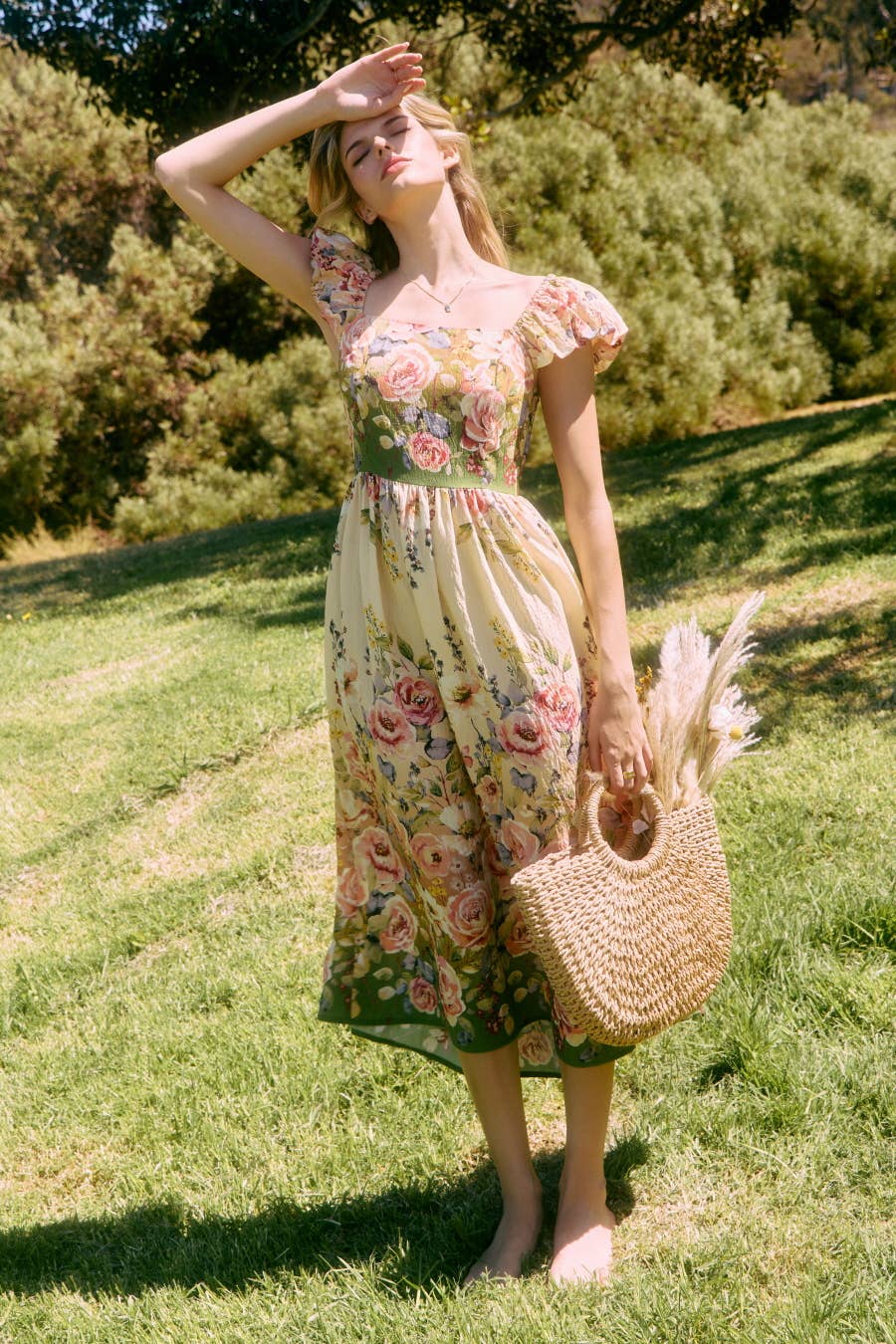 Spring Garden Midi Dress Lexie and Lee Spring Garden Midi Dress Lexie and Lee